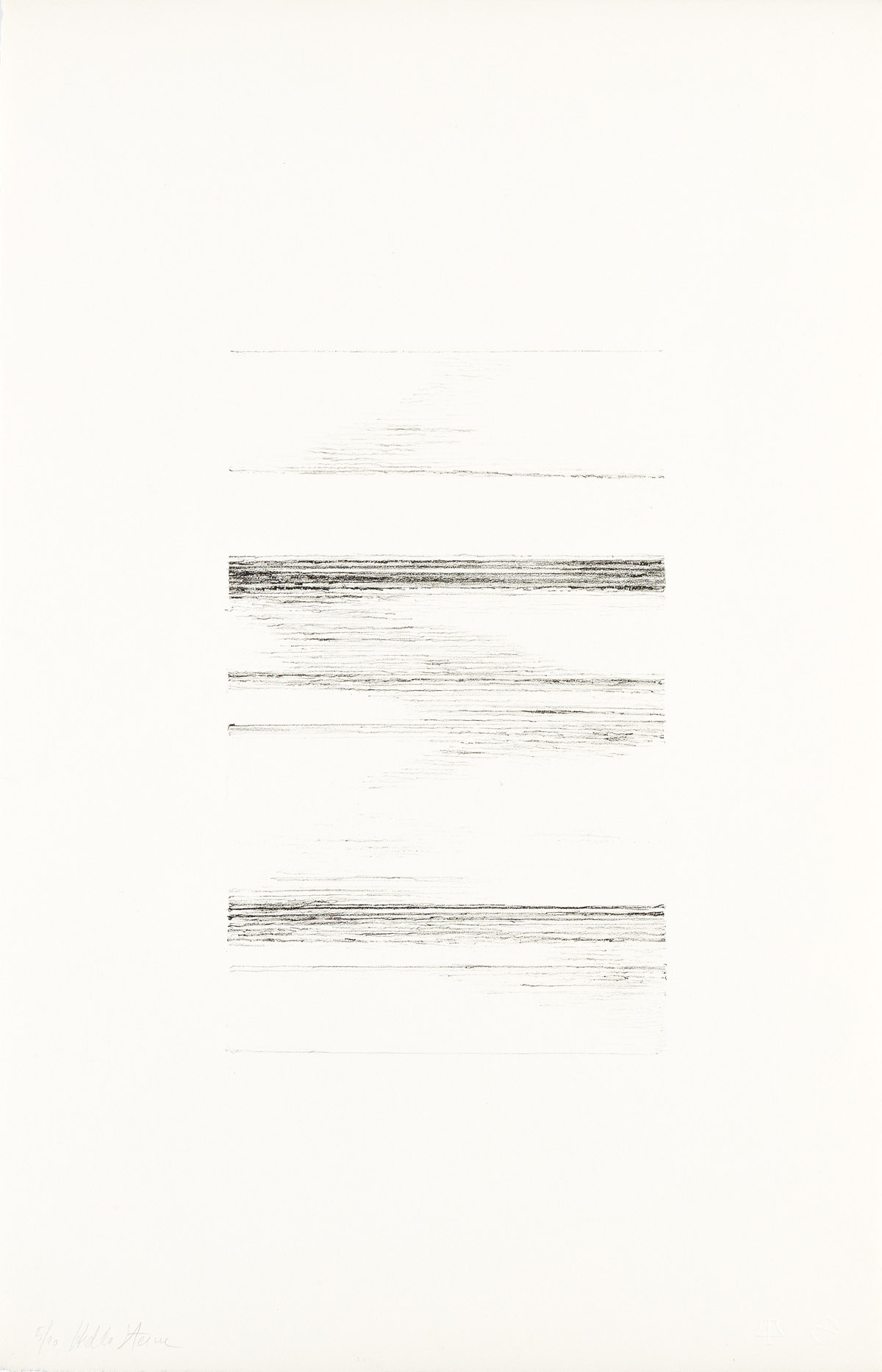 Sterne, Hedda (1910-2011) Untitled (The Vertical Horizontals I, II, IV and V).